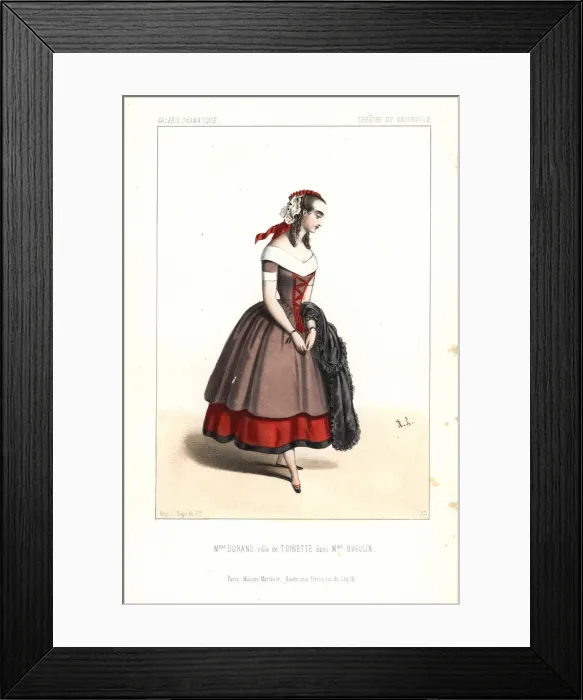 Framed Print : Fanny Durand in the role of Toinette in Madame Framed Print : Fanny Durand in the role of Toinette in Madame
