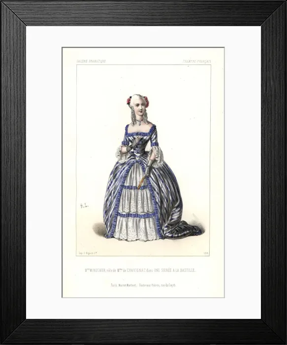 Framed Print : Mirecour as Madame de Chavignac in Une Soiree Framed Print : Mirecour as Madame de Chavignac in Une Soiree