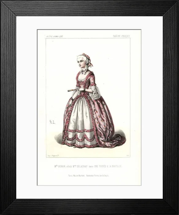 Framed Print : Mlle. Denain as Mme. Delaunay in Une Soiree Framed Print : Mlle. Denain as Mme. Delaunay in Une Soiree