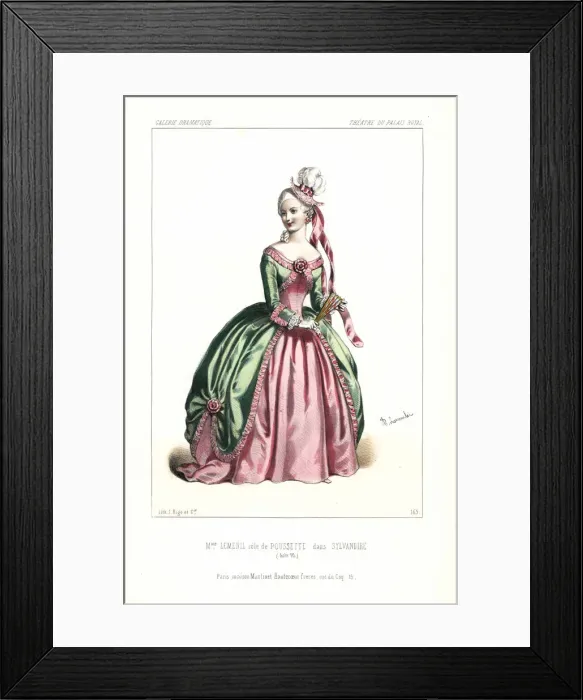 Framed Print : Mlle. Elisa Clarisse Lemenil as Poussette Framed Print : Mlle. Elisa Clarisse Lemenil as Poussette