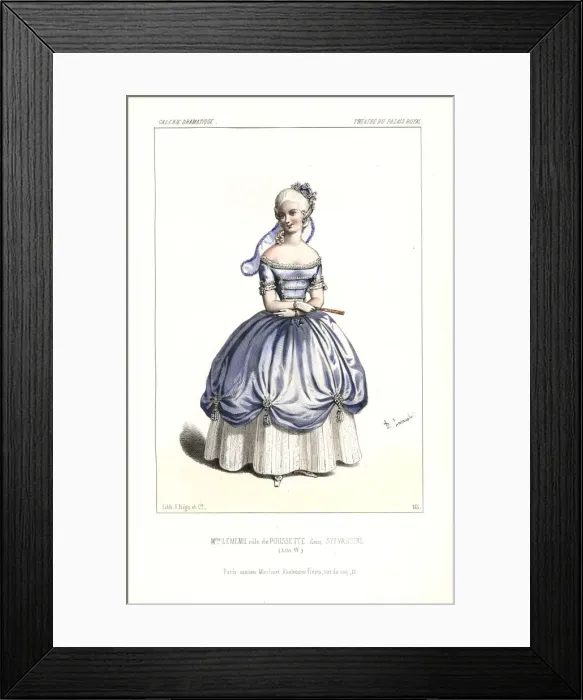 Framed Print : Mlle. Elisa Clarisse Lemenil as Poussette Framed Print : Mlle. Elisa Clarisse Lemenil as Poussette