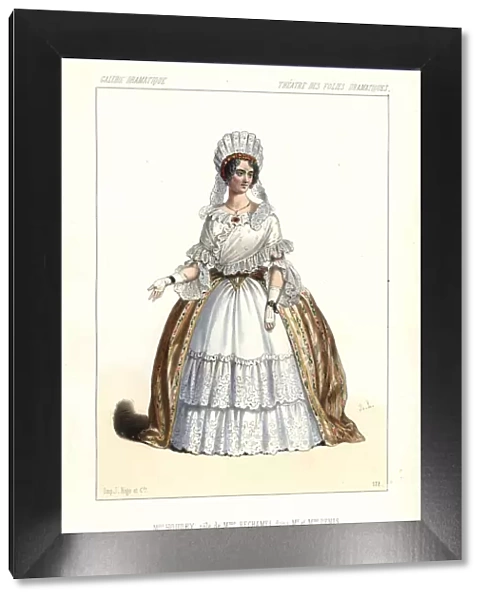 Mme. Houdry as Madame Bechamel in Mr and Mrs Denis, 1845