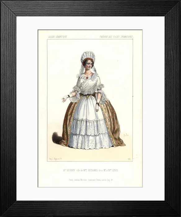 Framed Print : Mme. Houdry as Madame Bechamel in Mr and Mrs Denis, 1845 Framed Print : Mme. Houdry as Madame Bechamel in Mr and Mrs Denis, 1845