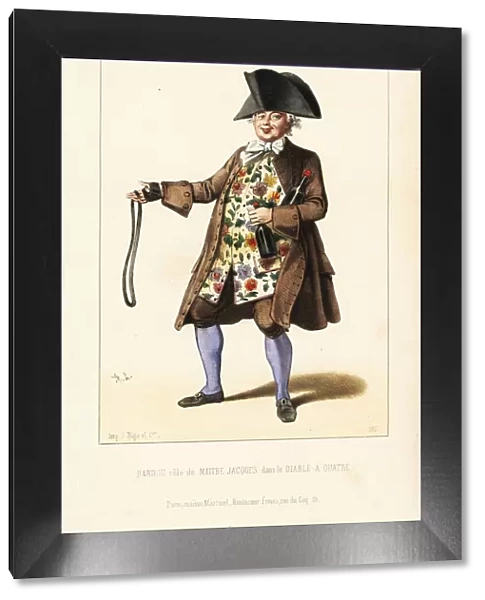 Noel Bardou as Maitre Jacques in le Diable-a-Quatre, 1845