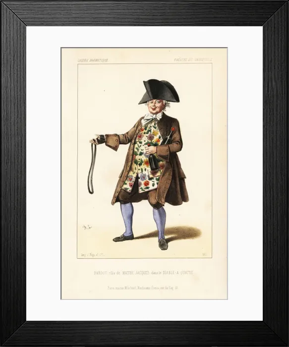 Framed Print : Noel Bardou as Maitre Jacques in le Diable-a-Quatre, 1845 Framed Print : Noel Bardou as Maitre Jacques in le Diable-a-Quatre, 1845