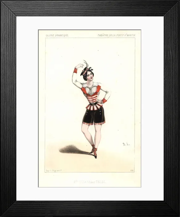 Framed Print : French ballet dancer Mlle. Zina Richard in Framed Print : French ballet dancer Mlle. Zina Richard in