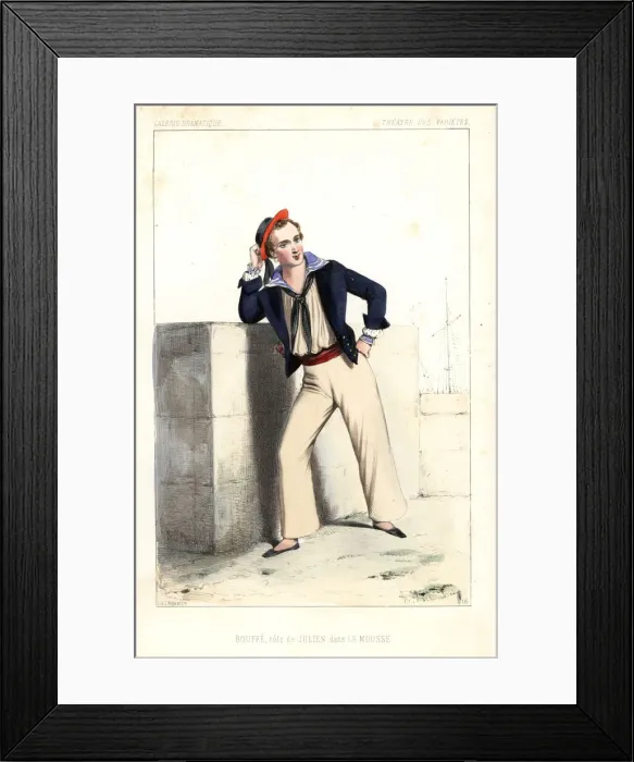 Framed Print : French comic actor Hugues Bouffe as Julien Framed Print : French comic actor Hugues Bouffe as Julien
