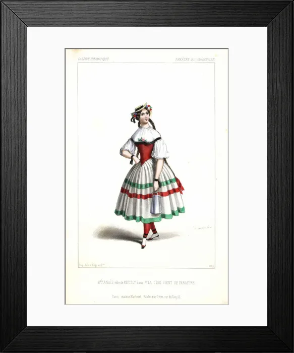 Framed Print : Mademoiselle Anais as Kettly in V la c qui Framed Print : Mademoiselle Anais as Kettly in V la c qui