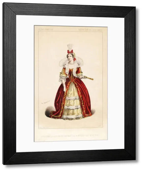 Framed Print : Frosine Blanchard as La Grande Maitresse in Framed Print : Frosine Blanchard as La Grande Maitresse in