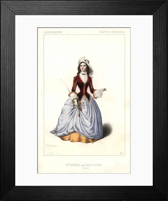 Framed Print : Zaite-Nathalie Martel or Mlle Nathalie in Framed Print : Zaite-Nathalie Martel or Mlle Nathalie in