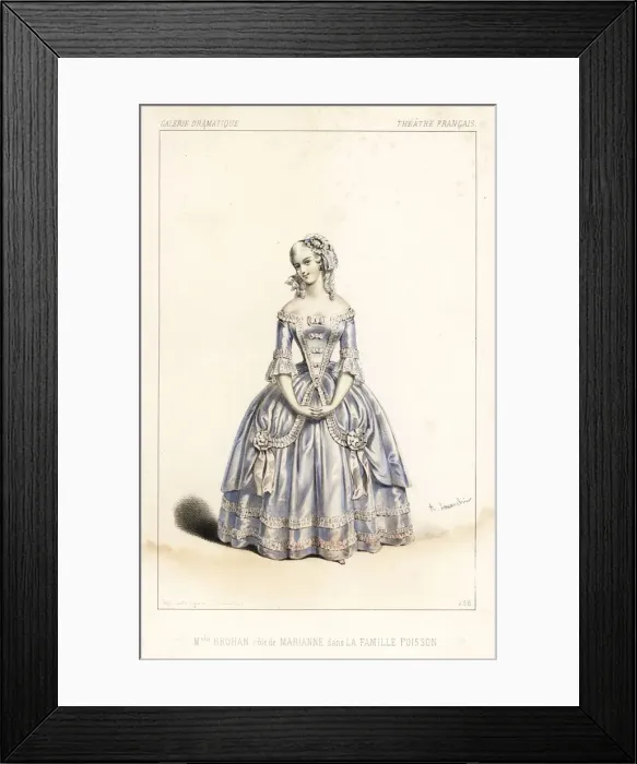 Framed Print : French actress Mlle Augustine Brohan as Marianne Framed Print : French actress Mlle Augustine Brohan as Marianne