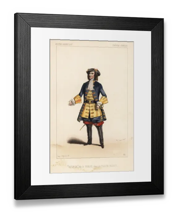 Framed Print : Francois Regnier as Dubois in La Fille du Regent, 1846 Framed Print : Francois Regnier as Dubois in La Fille du Regent, 1846