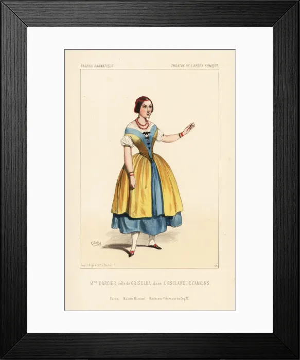 Framed Print : Opera singer Celestine Darcier as Griselda Framed Print : Opera singer Celestine Darcier as Griselda