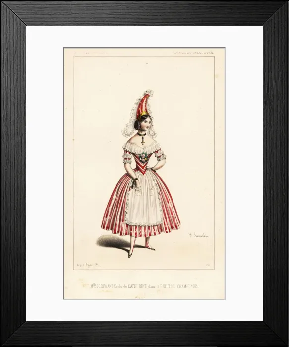Framed Print : Augustine-Celestine Schriwaneck as Catherine Framed Print : Augustine-Celestine Schriwaneck as Catherine