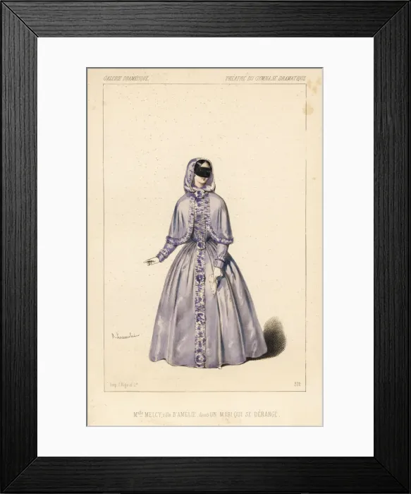 Framed Print : Mlle. Melcy as Amelie in Un Mari qui se Derange, 1846 Framed Print : Mlle. Melcy as Amelie in Un Mari qui se Derange, 1846