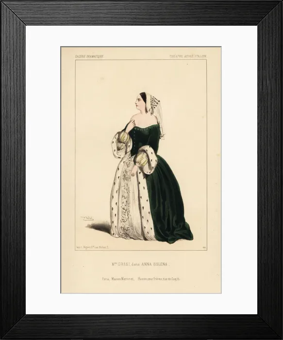 Framed Print : Giulia Grisi as Ann Boleyn in the opera Anna Bolena, 1832 Framed Print : Giulia Grisi as Ann Boleyn in the opera Anna Bolena, 1832