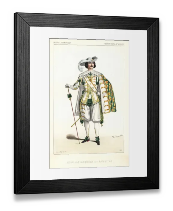 Framed Print : French actor Paul Bocage as Albuquerque in Framed Print : French actor Paul Bocage as Albuquerque in