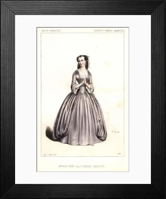 Framed Print : Mlle. Rose Cheri or Rose Marie Cizos in Clarisse Framed Print : Mlle. Rose Cheri or Rose Marie Cizos in Clarisse