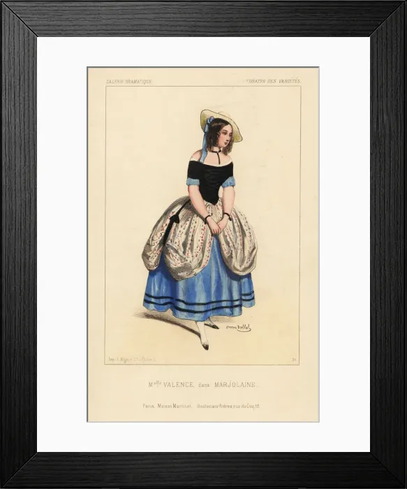 Framed Print : Mlle Valence in the vaudeville piece Marjolaine Framed Print : Mlle Valence in the vaudeville piece Marjolaine