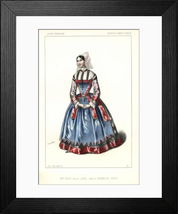 Framed Print : Emilie Honorine Guyon as Louise in La Closerie Framed Print : Emilie Honorine Guyon as Louise in La Closerie