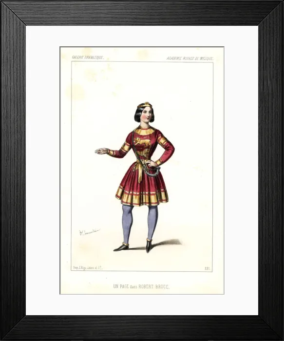 Framed Print : A page in the pastiche opera Robert Bruce Framed Print : A page in the pastiche opera Robert Bruce