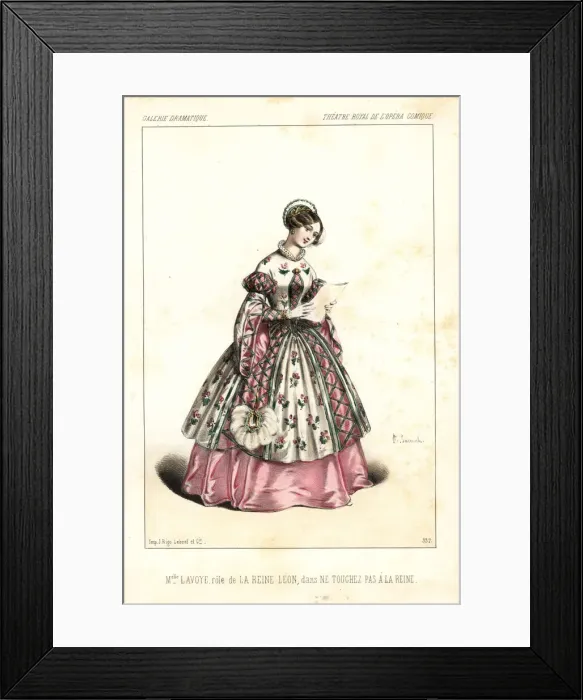 Framed Print : French soprano singer Anne-Benoite-Louise Lavoye Framed Print : French soprano singer Anne-Benoite-Louise Lavoye