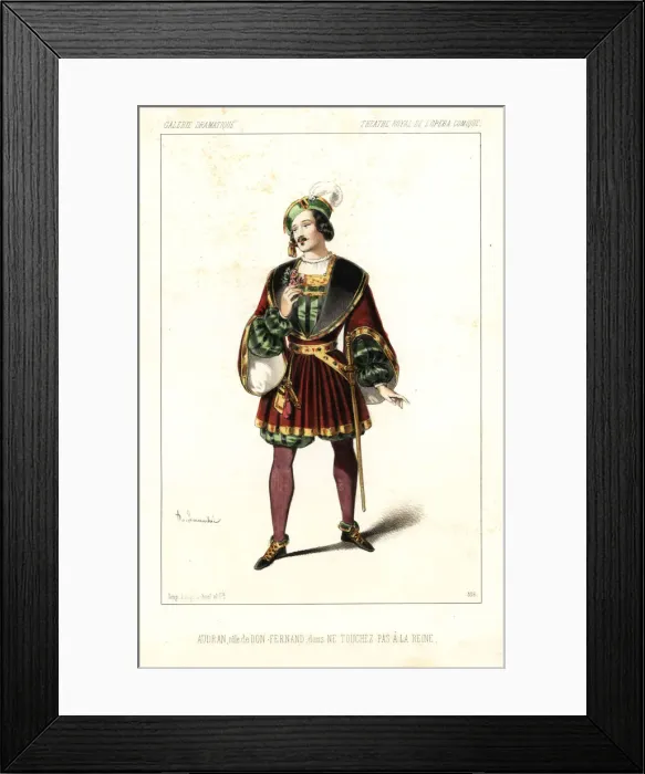 Framed Print : Singer and author Marius-Pierre Audran as Framed Print : Singer and author Marius-Pierre Audran as