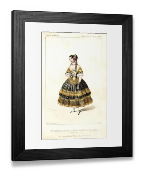 Framed Print : Soprano singer Leocadie Lemercier in Ne Touchez Framed Print : Soprano singer Leocadie Lemercier in Ne Touchez