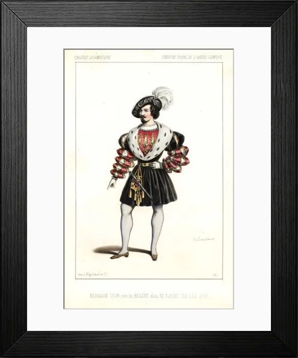 Framed Print : Hermann-Leon as the Regent in Ne Touchez pas Framed Print : Hermann-Leon as the Regent in Ne Touchez pas