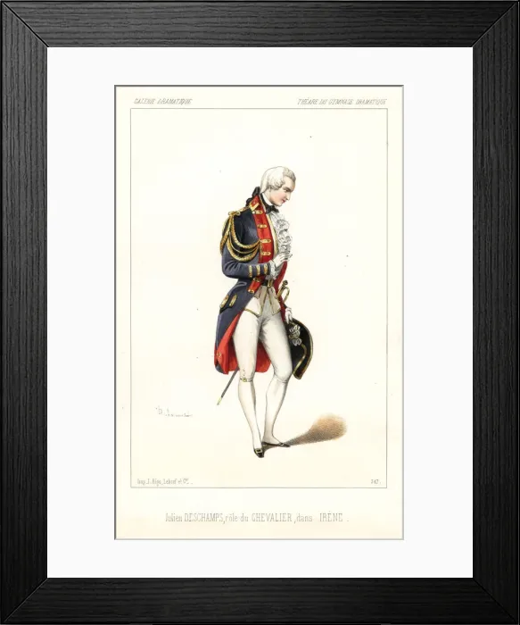 Framed Print : Julien Deschamps as the Chevalier in Irene Framed Print : Julien Deschamps as the Chevalier in Irene