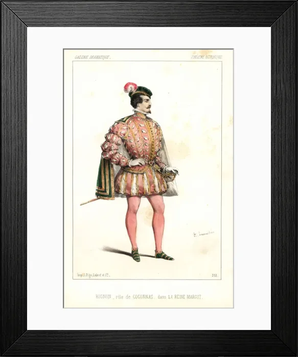 Framed Print : French actor Louis-Thomas Bignon as Coconnas Framed Print : French actor Louis-Thomas Bignon as Coconnas