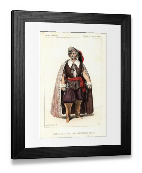 Framed Print : Saint-Ernest as Samuel in La Duchesse de Marsan, 1847 Framed Print : Saint-Ernest as Samuel in La Duchesse de Marsan, 1847