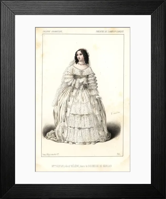 Framed Print : Emilie Honorine Guyon as Helene in La Duchesse Framed Print : Emilie Honorine Guyon as Helene in La Duchesse