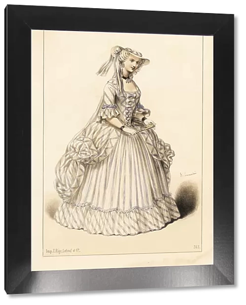 Delphine Marquet as Madame Dubarry in Leonard, 1846