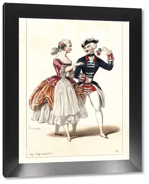 Sofia Fuoco and Maria Jacob in the ballet Ozai, 1847