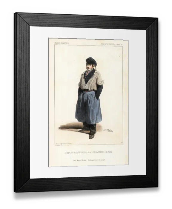 Framed Print : French actor Jemma in Chourineur in Les Mysteres Framed Print : French actor Jemma in Chourineur in Les Mysteres