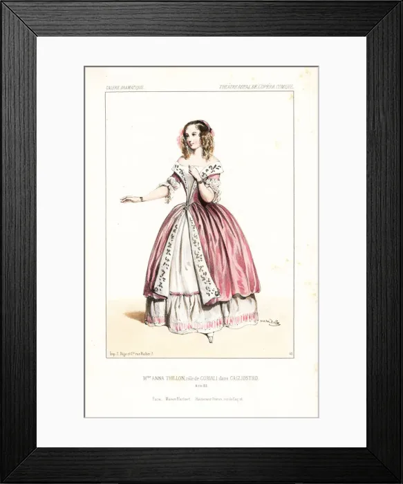 Framed Print : Opera singer Anna Thillon as Coriali in Cagliostro, 1843 Framed Print : Opera singer Anna Thillon as Coriali in Cagliostro, 1843
