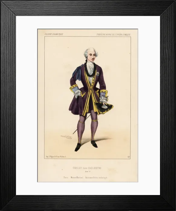 Framed Print : French singer Jean-Baptiste Chollet in Framed Print : French singer Jean-Baptiste Chollet in
