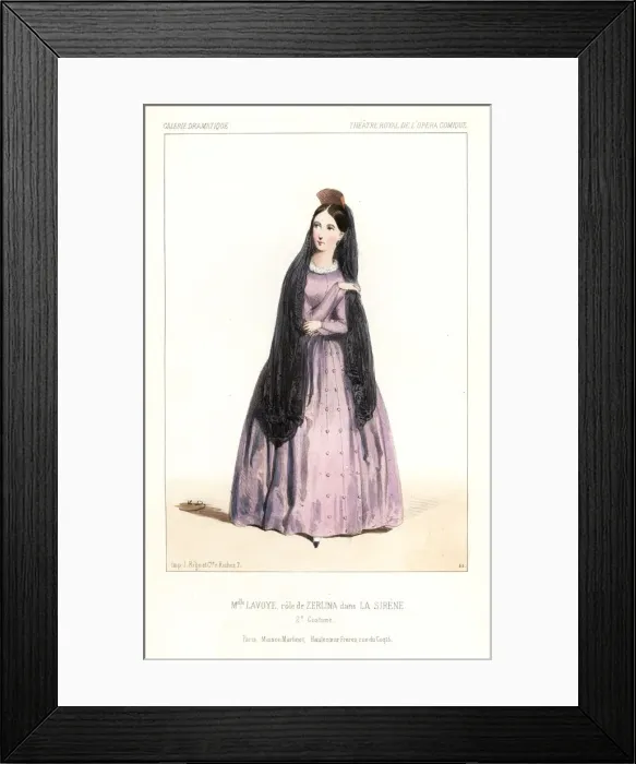 Framed Print : Mlle. Anne Benoite Louise Lavoye as Zerlina Framed Print : Mlle. Anne Benoite Louise Lavoye as Zerlina