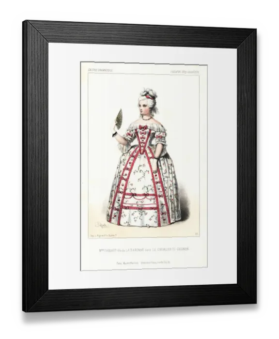 Framed Print : Madame Thibaut in the vaudeville Le Chevalier Framed Print : Madame Thibaut in the vaudeville Le Chevalier