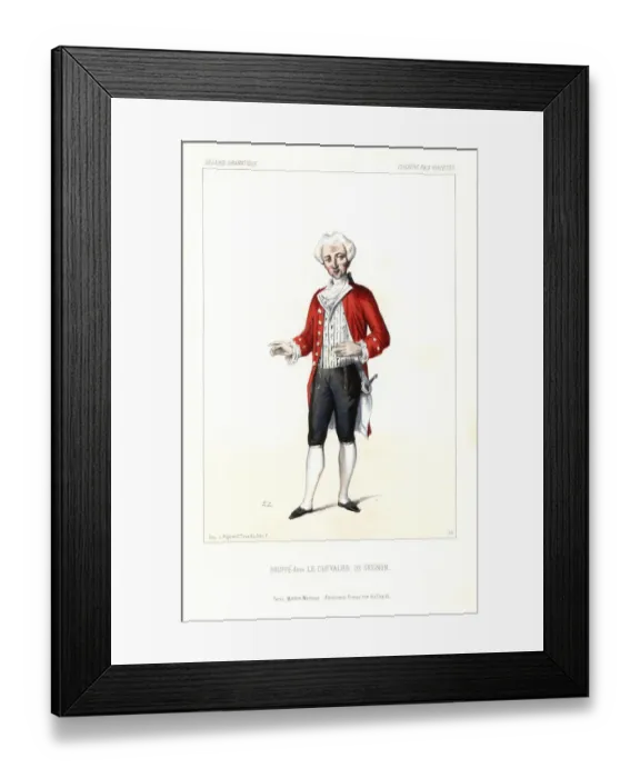 Framed Print : Hugues Bouffe in the vaudeville Le Chevalier Framed Print : Hugues Bouffe in the vaudeville Le Chevalier