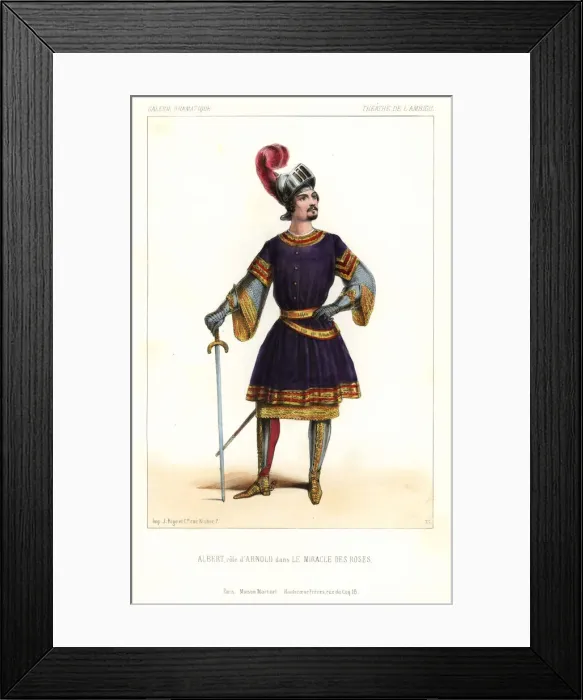 Framed Print : Albert as Arnold in Le Miracle des Roses, 1844 Framed Print : Albert as Arnold in Le Miracle des Roses, 1844