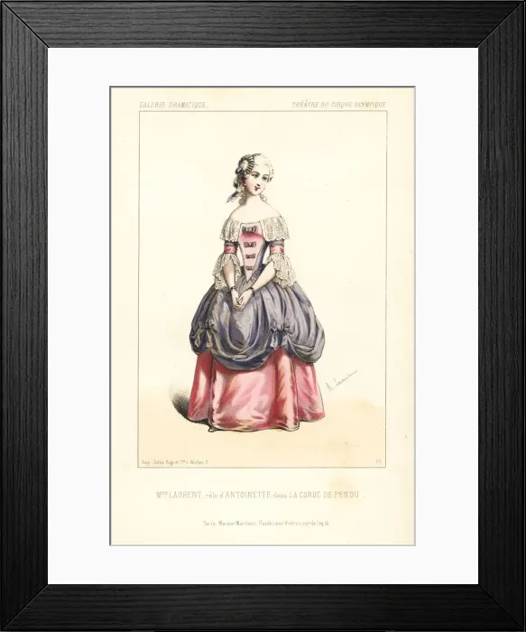 Framed Print : Madame Marie Laurent as Antoinette in La Corde Framed Print : Madame Marie Laurent as Antoinette in La Corde
