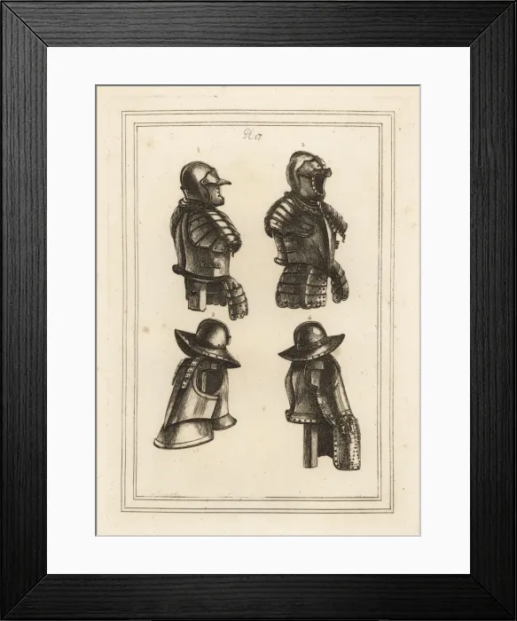 Framed Print : Suits of armour from the Tower of London Framed Print : Suits of armour from the Tower of London