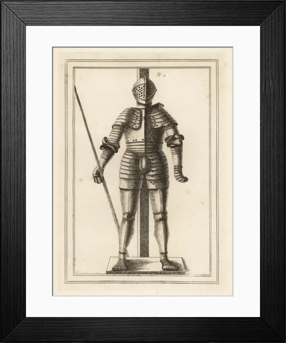 Framed Print : Suit of armour made for King Henry VIII at 18