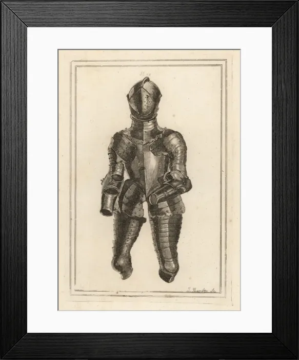 Framed Print : Suit of armour said to have belonged to the Duke of Monmouth Framed Print : Suit of armour said to have belonged to the Duke of Monmouth