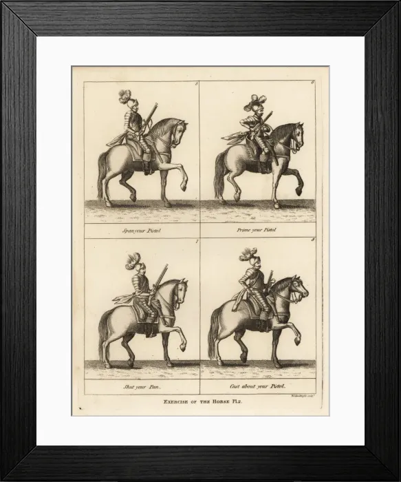 Framed Print : Exercise of the horse Framed Print : Exercise of the horse