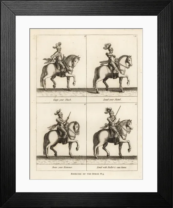 Framed Print : Exercise of the horse Framed Print : Exercise of the horse