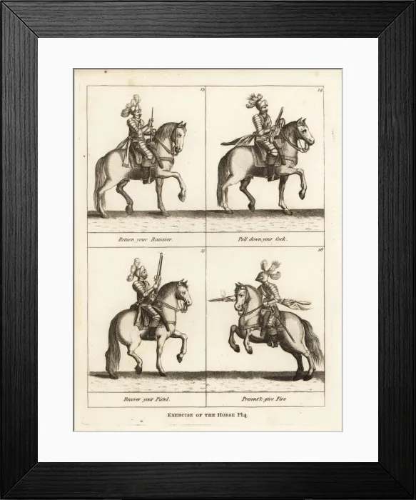 Framed Print : Exercise of the horse Framed Print : Exercise of the horse