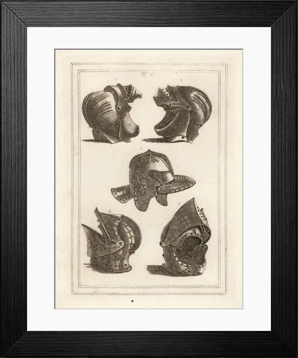 Framed Print : John de Courcys helmet, Oliver Cromwell s Framed Print : John de Courcys helmet, Oliver Cromwell s